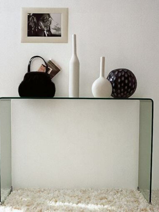 Cristalline Konsolentisch Glas Transparent M110xB35xH75cm
