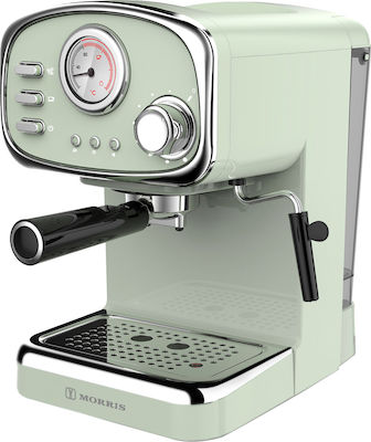 Morris Mașină de cafea espresso 1100W Presiune 20bar Verde