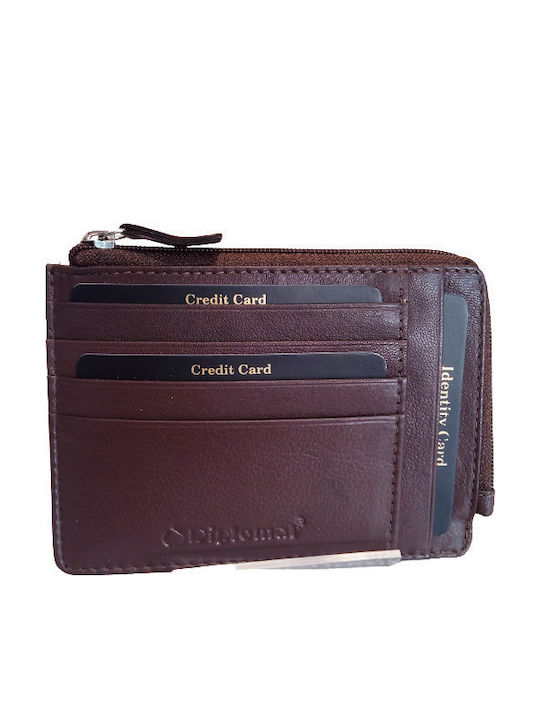 Leather Men's Wallet Classic with RFID Brown