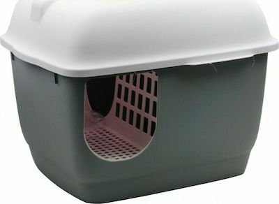 Cat Toilet Closed with Filter and Sieve Green L48 x W45 x H58cm