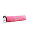 Kerbl Puntino Cat Toy Tunnel Pink/White 100x25cm.