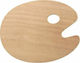 Holz Farbpalette 25x30cm Oval TP2430