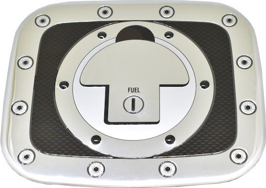 Niken Sticker T for Car Gas Cap in Silver Colour