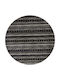 Sdim 088 Ethnic Teppich Rund Synthetisch,Polyester/Cotton/Leather Black