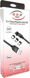 Redled Cablu USB la Lightning / Type-C / micro USB 1m 27855