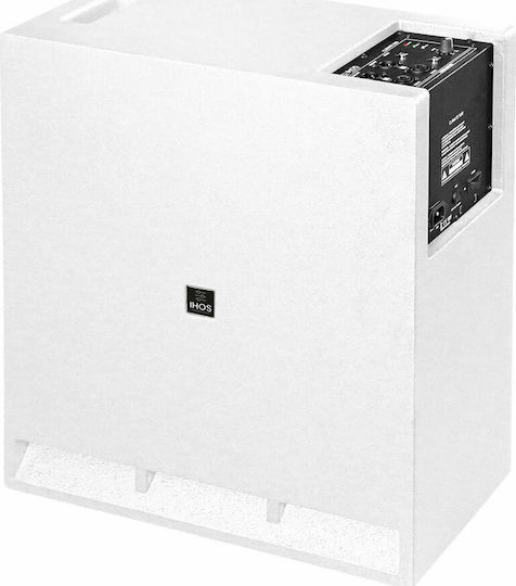 Ihos Climate Sub Самоусилващ Субуфер PA 150W 10" 34x66x57εκ. σε Бял Χρώμα