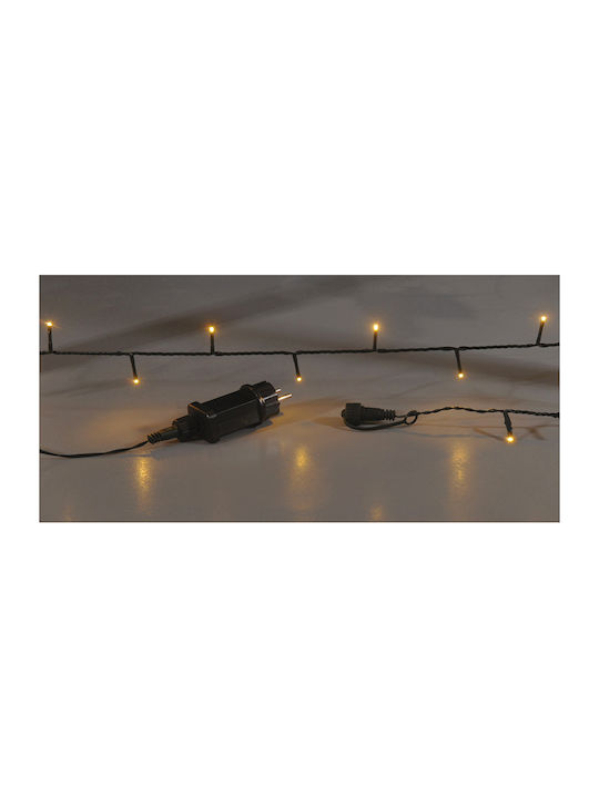 200 Luminite LED 10m. Alb cald tip Șir 200 Luminite LED 10m. Alb cald tip Șir