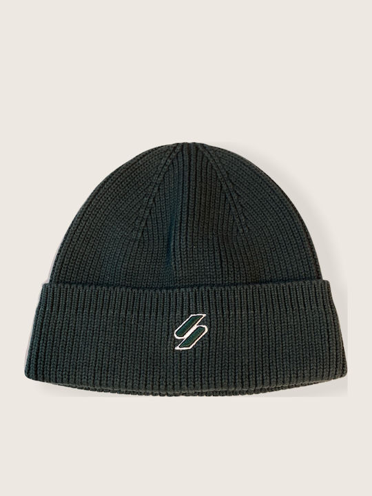 Code Beanie Unisex Beanie mit Rippstrick in Grün Farbe