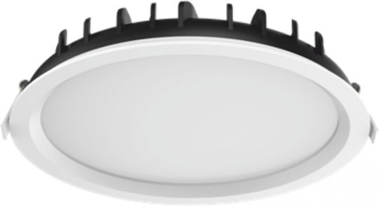 Elvhx Кръгъл Вграден LED Панел 32W с Неутрално Бяло Осветление 4000K 22.1см