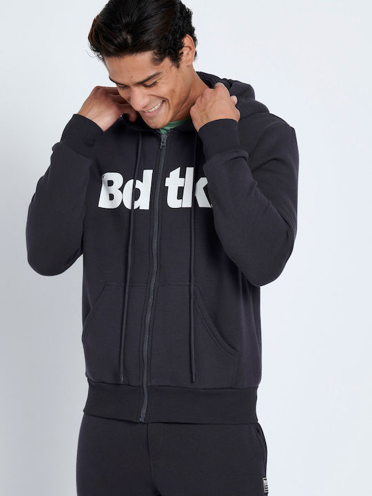 Black Hoodie Cardigan