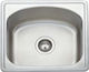 Geman Drop-In Spüle Inox Satiniert B49.5xT45cm Silber