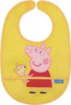 Petit Jour Paris Peppa Pig Bib Fabric with Hoop & Loop Fastener Yellow