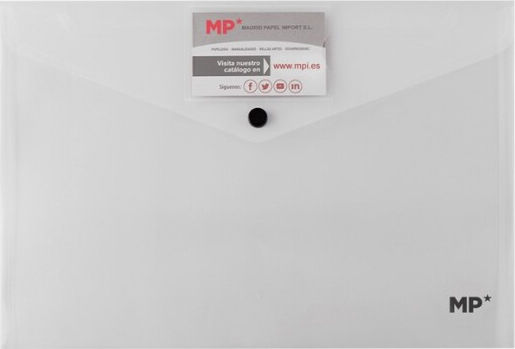 MP Φάκελος Διαφανής με Κουμπί για Χαρτί A4