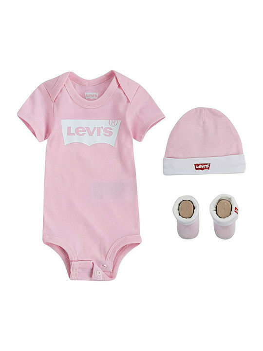 Levi's Къс ръкав Розов 3бр