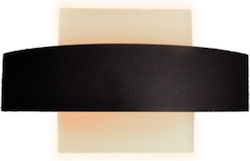 Leggenda Leuchte Wand LED Schwarz 25x24cm