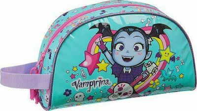 BigBuy Fabric Pencil Case Vampirina Rockin with 1 Compartment Turquoise