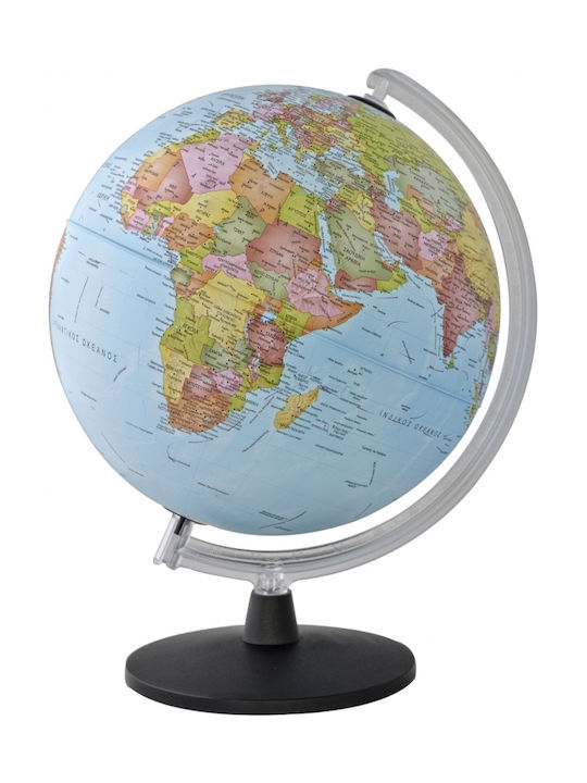 World Globe Greek with Diameter 30cm and Height 40.5cm