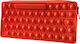 Pop It Fidget Silicone Keychain Orange