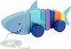 Orange Tree Toys Pull-Along Toy Sliding Shark made of Wood for 12++ Months