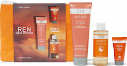 Ren Clean Skincare Give It a Glow Σετ Περιποίησης με Κρέμα Προσώπου