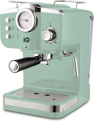 IQ Mașină de cafea espresso 1100W Presiune 20bar Verde