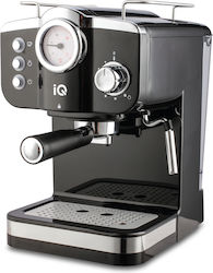 IQ Μηχανή Espresso 1100W Πίεσης 20bar Μαύρη