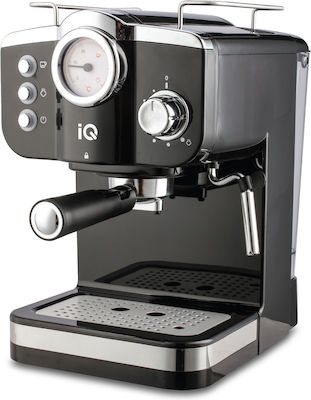 IQ Mașină de cafea espresso 1100W Presiune 20bar Negru