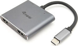 Equip 133484 USB-C Männlich auf HDMI 2x Weiblich