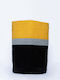 Διακοσμητικό Καλάθι Υφασμάτινο Hil Black/Yellow Με Χερούλια 35x35x45cm Palamaiki