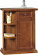 Wooden Storage Cabinet Καρυδί L64xW32xH80cm