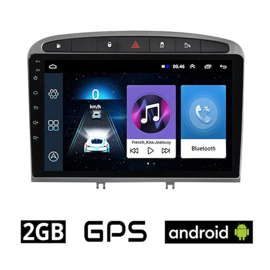 Ηχοσύστημα Αυτοκινήτου για Peugeot 308 2007-2012 (Bluetooth/USB/AUX/WiFi/GPS/Apple-Carplay/Android-Auto) με Οθόνη Αφής 9"