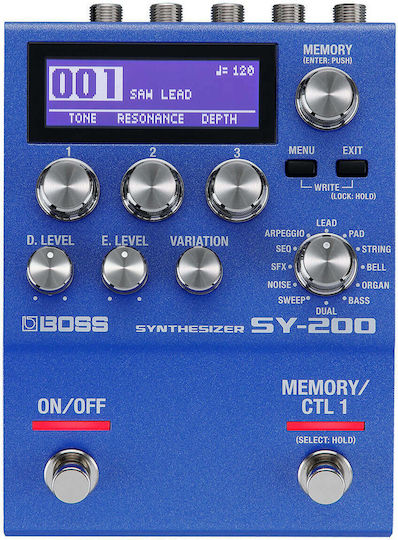 Boss SY-200 Pedals Effect Synthesizer Electric Guitar