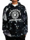 Annex Men's Sweatshirt with Hood & Pockets Marble Tie