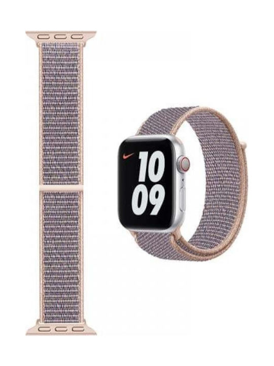 Wiwu Nylon Λουράκι Υφασμάτινο Powder Sand (Apple Watch 38/40/41mm)