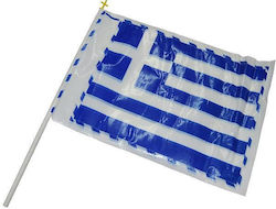 Plastic flag of Greece with cross