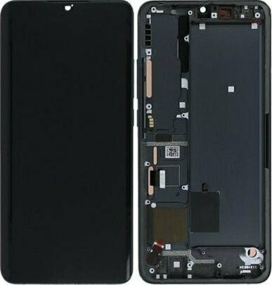 O ecran cu Mecanism Tactil și Cadru pentru Mi Note 10 Lite (Negru)