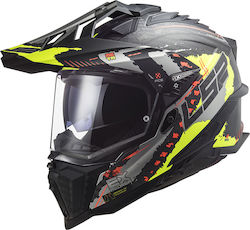 LS2 Explorer C MX701 Extend Matt H-V Yellow Motorradhelm Ein-Aus ECE 22.05 1380gr EXPLOREREMHVY