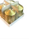 AGC Christmas Gold Candle 7.5x5cm 4pcs