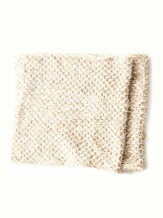 Verde 06-0769 Women's Wool Neck Warmer Beige