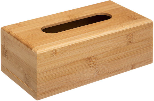 5Five Wooden Tissue Holder Beige 25x13x8.7cm AT100662