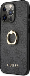 Guess 4G Ring Umschlag Rückseite Kunststoff Gray (iPhone 13 Pro) GUHCP13L4GMRGR GUE001638