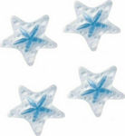 Dimitracas Starfish Crystal Αντιολισθητικά Μπανιέρας Αστερίες με Βεντούζες Μπλε 10εκ. 5τμχ