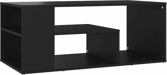 Rechteckig Couchtisch Holz Black B100xT50xH40cm
