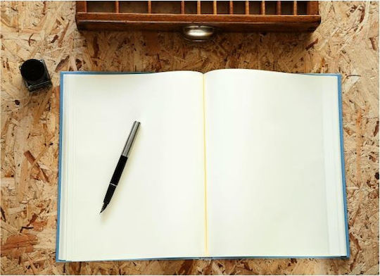 A4 Hochzeitswunschbuch Buch Blau