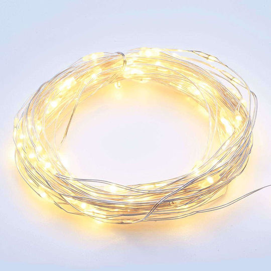 200 Lights LED 20m. Warm White in String 1pcs