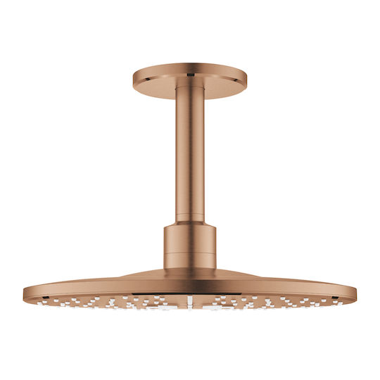 Grohe Rainshower Smartactive 310 Cap Rotund De Duș 31cm Cu Braț 19.2cm Brushed Warm Sunset