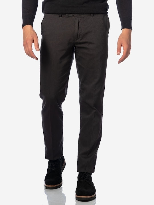 Trousers Chino Elastic in Regular Fit Anthracite