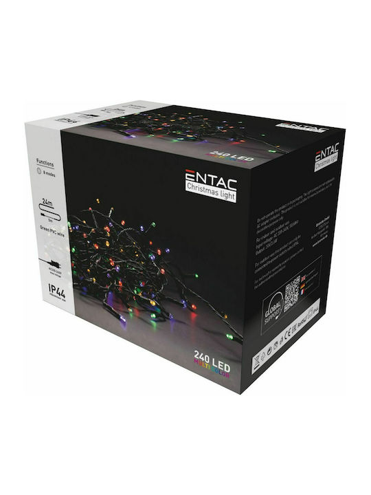 240 Lights LED 24m. Multicolor in String 1pcs