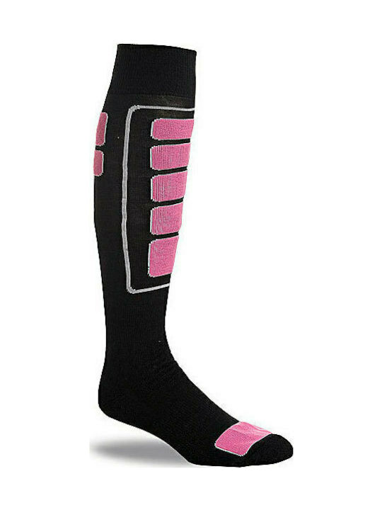 Xcode Ski & Snowboard Socks Pink 1 Pair Black/Pink