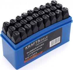 Kraft & Dele KD11205 Χτυπητά Γράμματα Σετ Εργαλεία Χειρός 27τμχ